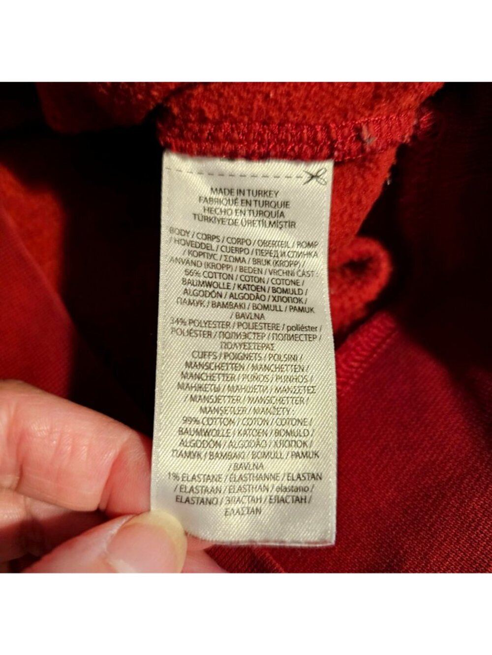 Polo Ralph Lauren Kids burgundy Holiday Bear Sweatshirt Size 4 Cotton Blend - Picture 6 of 7